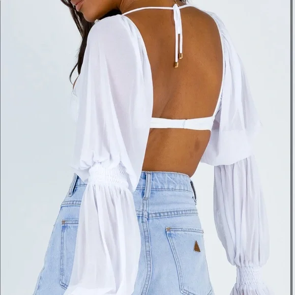 COPY - Princess polly zya the label Lolita top white - Picture 4 of 9